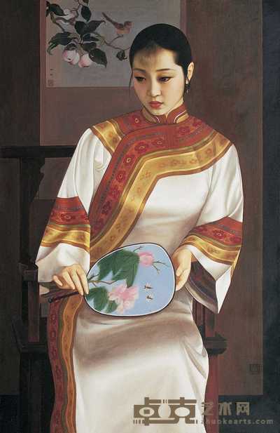 薛雁群 仕女 100×65cm